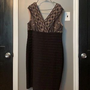Black and Nude Cocktail dress
